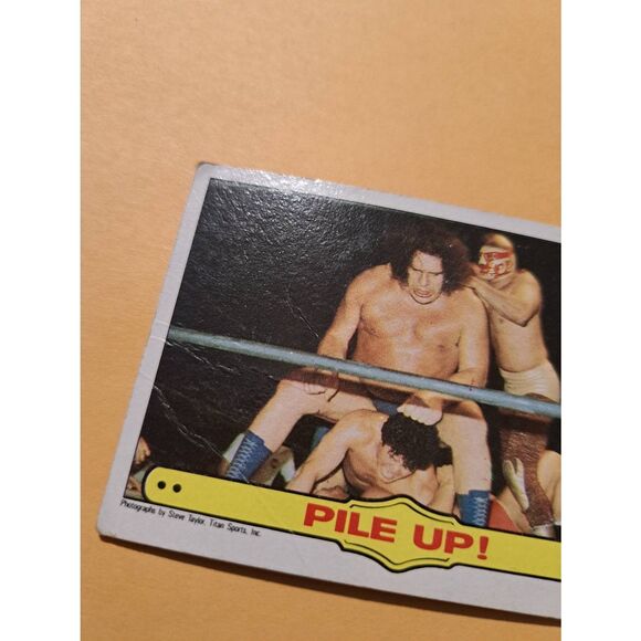 1985 Topps WWF Andre the Giant Ringside Action #50 Vintage Wrestling Card - Picture 2 of 4